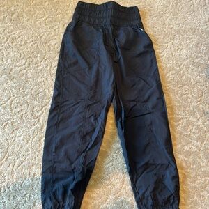 Free people FP movement black parachute jogger pants high waisted size S
